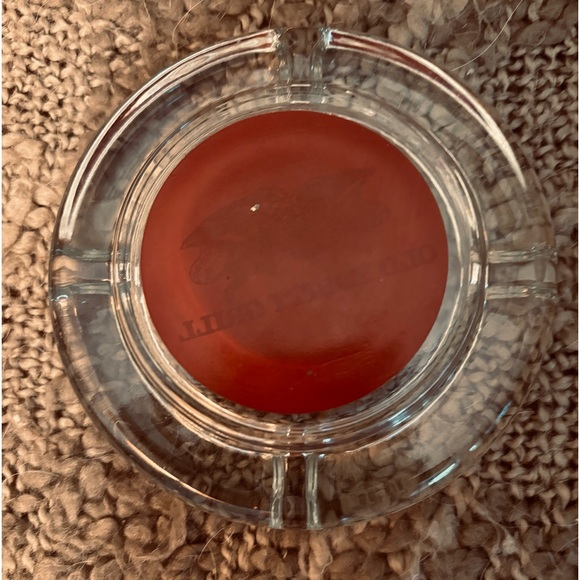 Vintage Old Ebbitt Grill From Washington, DC Mid Century Glass Ashtray Round - Picture 4 of 6